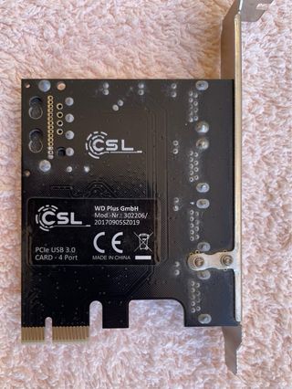 📡PCIe USB 3.0, 4 puertos + tarjeta de red por usb