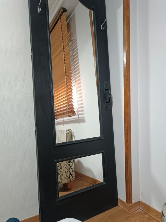 Puerta espejo negra