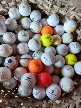 60 palline da golf assortite 