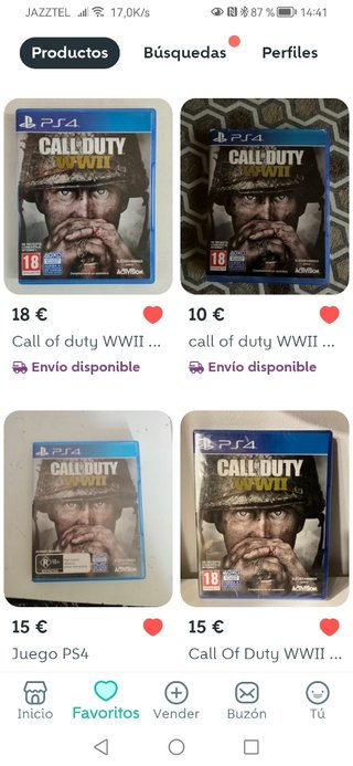 Juego ps4 cod call of duty WWII