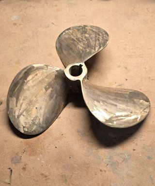 Helice embarcacion bronce.