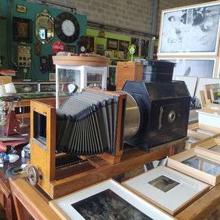 ANTIGÜO PROYECTOR DE PLACAS DE CRISTAL