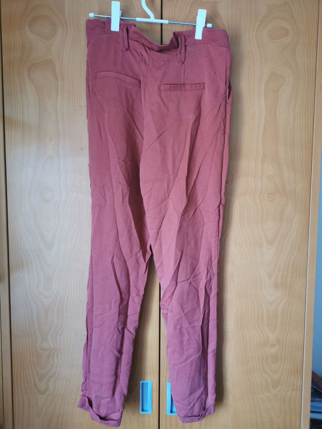 Pantalones papper bag rosa pimkie