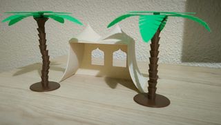 Jaima con palmeras Playmobil 3D