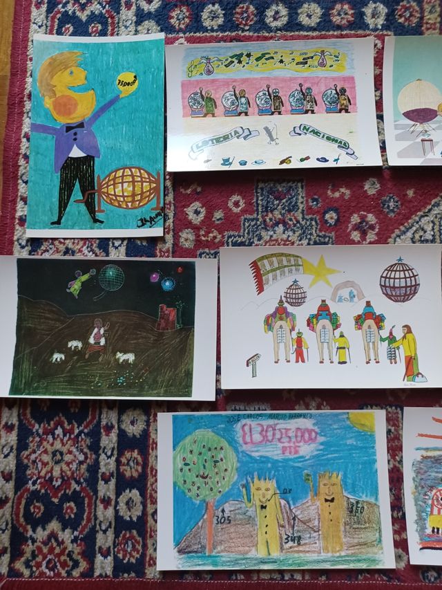 12 postales lotería nacional