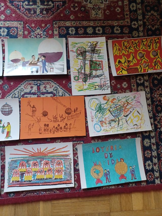 12 postales lotería nacional