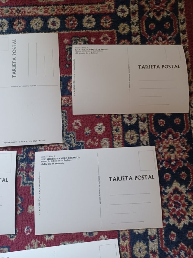 12 postales lotería nacional