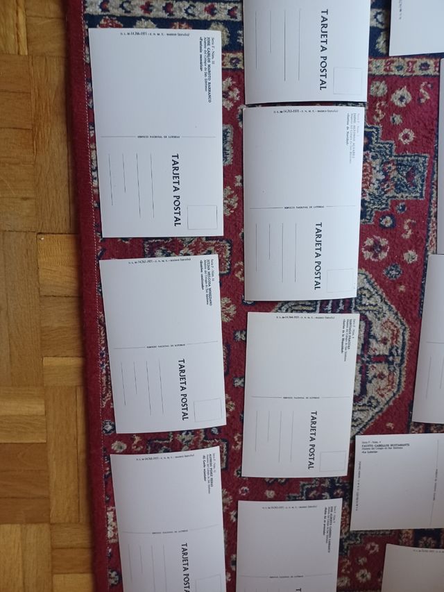 12 postales lotería nacional