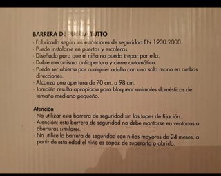 Puerta seguridad bebés