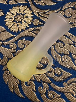 6 bicchierini vodka liquore vetro satinato giallo