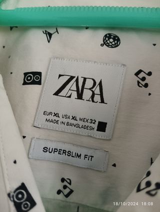 Camisa hombre XL Zara 