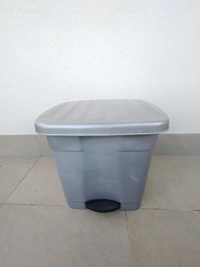 Cestino della spazzatura duo con pedale - 46 litri - Grigio