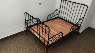 Cama: sommier+colchón extensible 