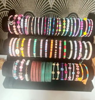 Soporte exhibición 3 niveles para pulseras