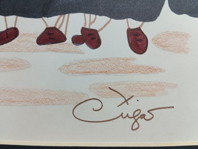 DIBUJO ORIGINAL DE XAVIER CUGAT