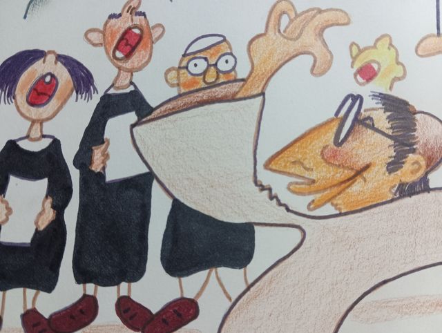 DIBUJO ORIGINAL DE XAVIER CUGAT