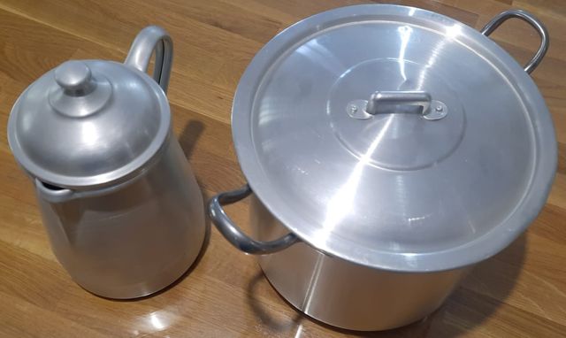 Panela + fervedor / cafeteira