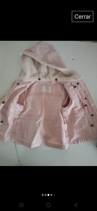 Abrigo parka niña 12/18meses