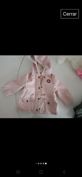 Abrigo parka niña 12/18meses