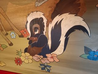 Cuadro de marquetería Bambi