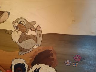 Cuadro de marquetería Bambi