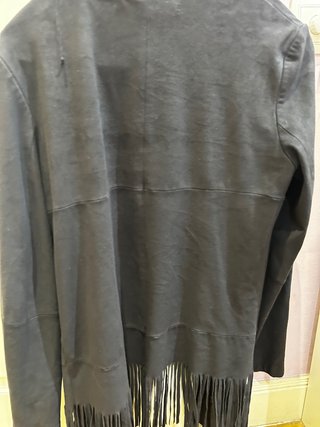 Chaqueta negra ante