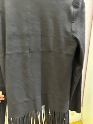 Chaqueta negra ante