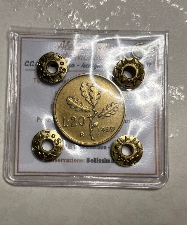 20 lire 1959 periziata