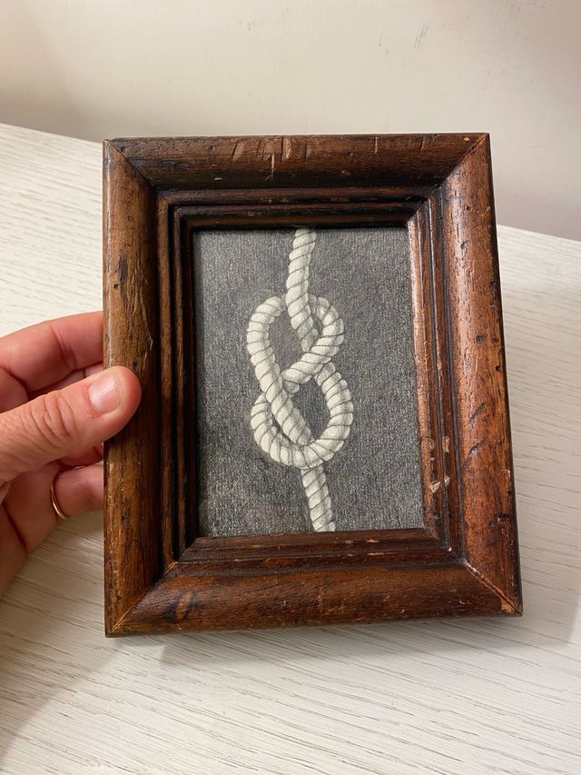 Dibujo, disegno nodo marinaro con