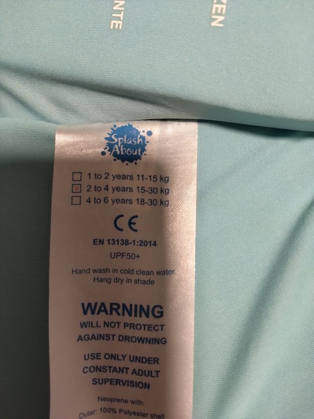 Chaleco piscina niña 2-4 años