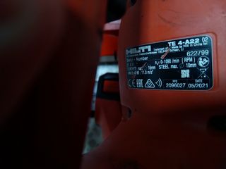 Hilti Te 4-A22 martillo y extractor 