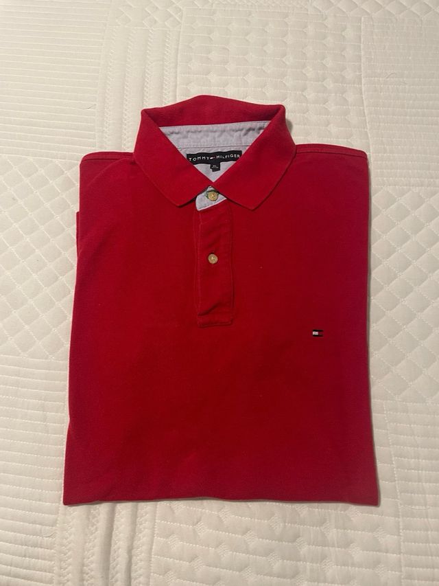 Polo Tommy Hilfiger rojo XL
