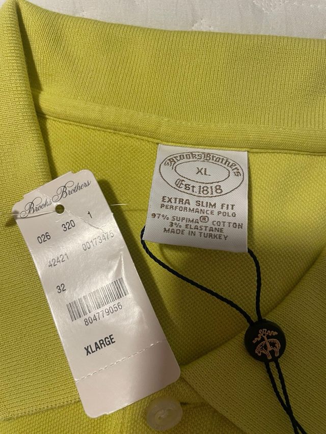Polo Brooks Brothers verde lima NUEVO