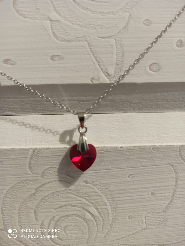 Precioso collar acero con cristal Swarovski