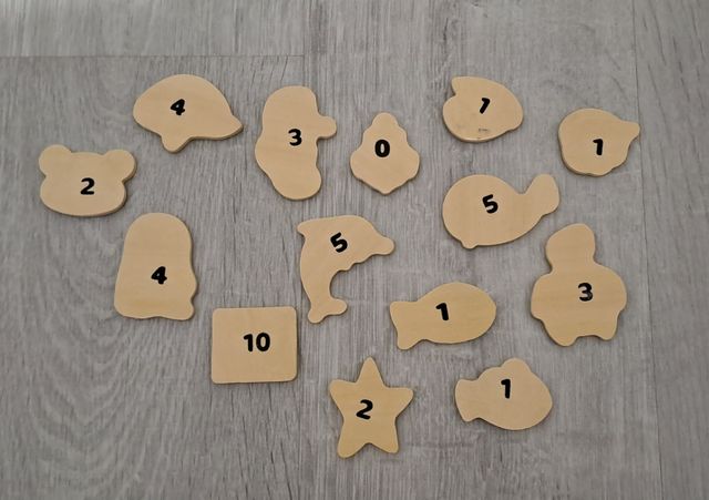 Juego de pesca de madera