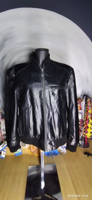 Chaqueta CUERO Bombers Farmon - Talle XL