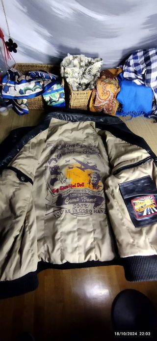 Chaqueta CUERO Bombers Farmon - Talle XL