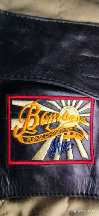 Chaqueta CUERO Bombers Farmon - Talle XL