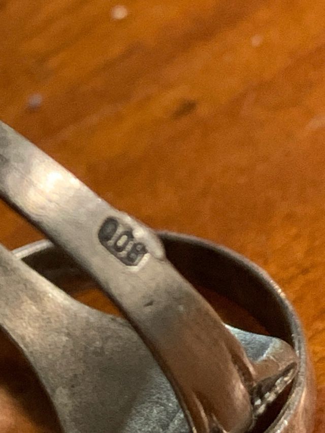 Anello militare tedesco in argento