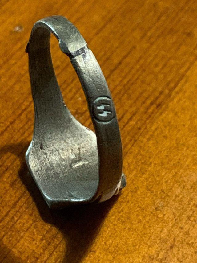 Anello militare tedesco in argento