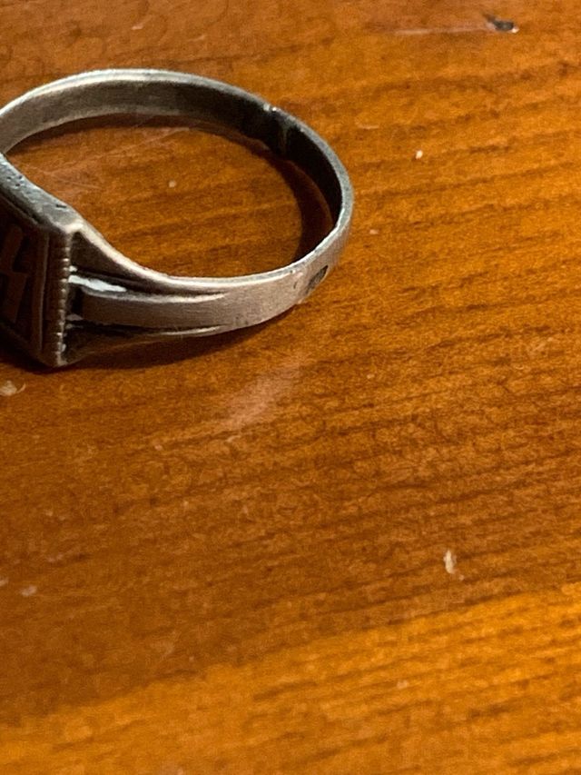 Anello militare tedesco in argento