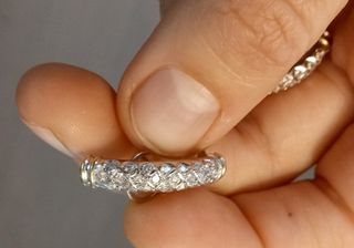 Pendientes de oro con diamantes