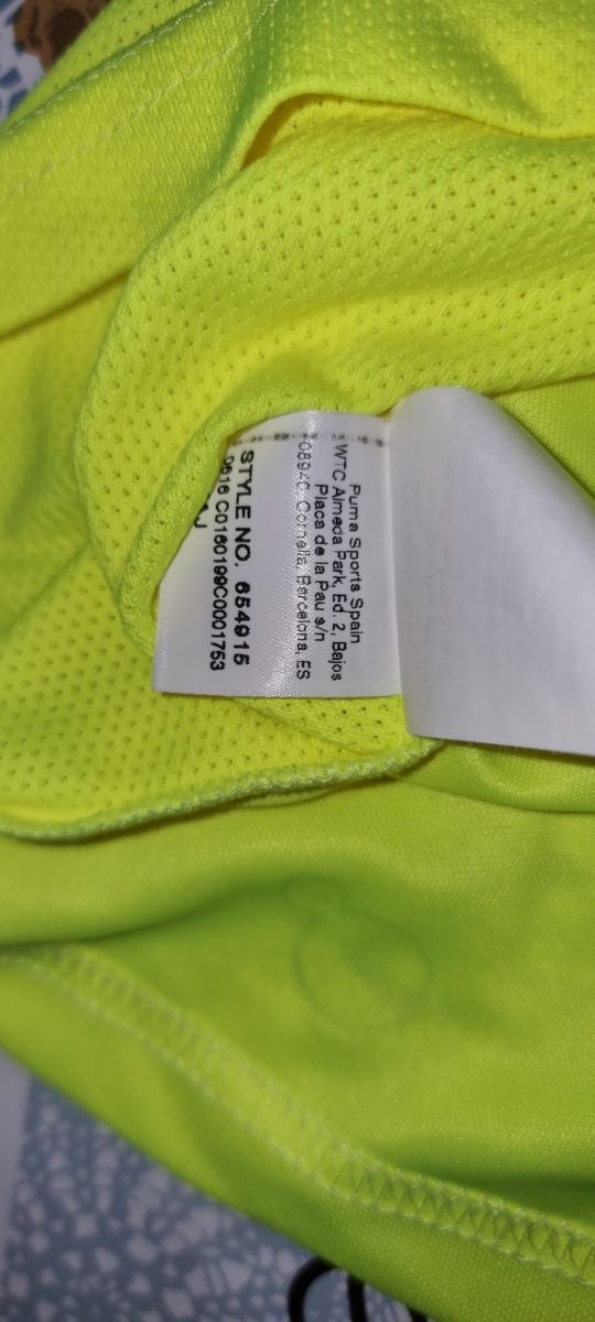 T-shirt gialla Puma taglia m