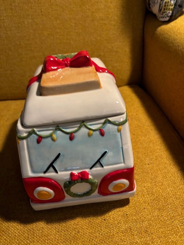 pulmino natalizio ceramica smaltata