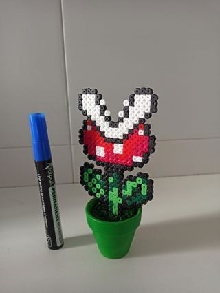 Macetero Mario Bros HAMA decoración