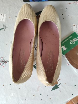 Zapatos dorados ceremonia