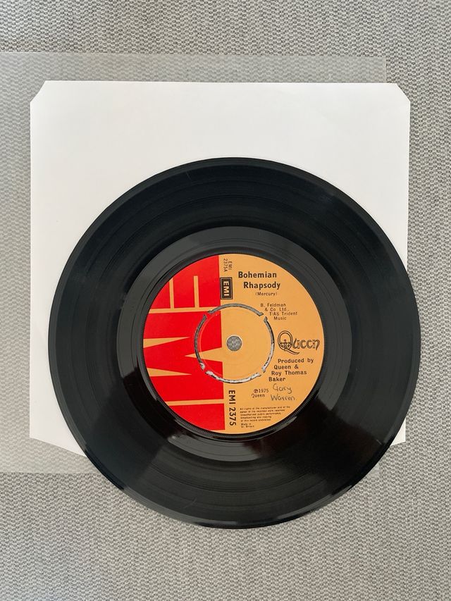 Bohemian Rhapsody Queen 7” UK Vinilo
