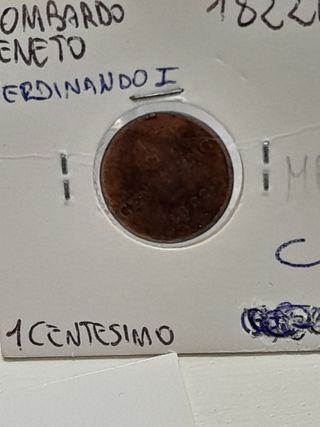MONETA 1 CENTESIMO 1822 REGNO LOMB.VENET