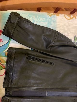 Cazadora piel negra maximo dutti