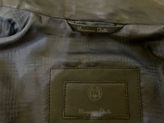 Cazadora piel negra maximo dutti